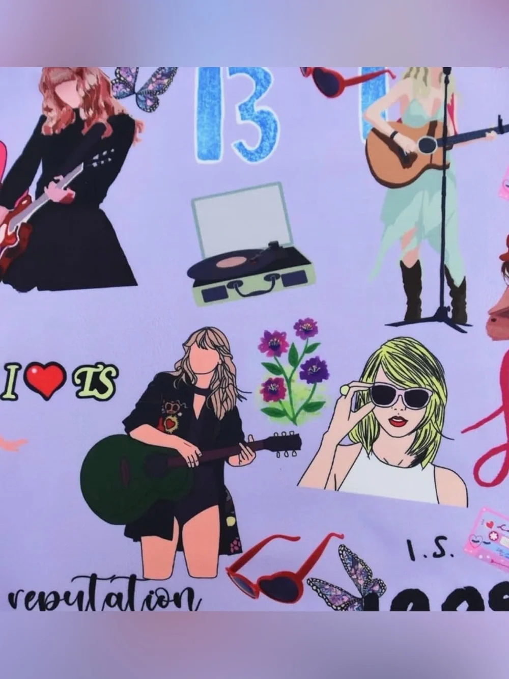 Auewiuny Taylor Swift Graphic One Piece Swimsuit Size 7-8